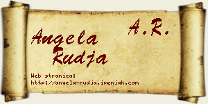 Angela Rudja vizit kartica